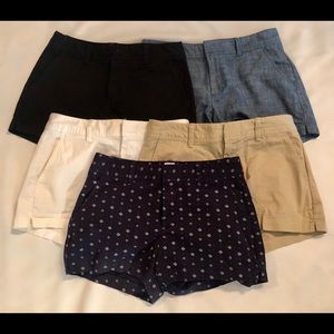 GAP City Shorts - Size 2 - 5 Pairs barely worn